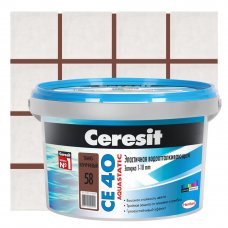 Затирка Ceresit СЕ40 2кг тем-коричневая