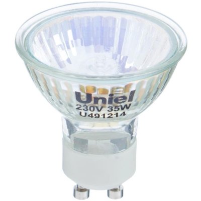 Лампа галогенная Uniel GU10 35 Вт свет тёплый белый, SM-12855663