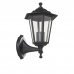 Настенный светильник уличный вверх Inspire Peterburg 1xE27х60 Вт, алюминий/стекло, цвет чёрный, SM-12968721