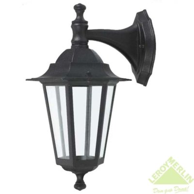 Настенный светильник уличный вниз Inspire Peterburg 1xE27х60 Вт, алюминий/стекло, цвет чёрный, SM-12968748