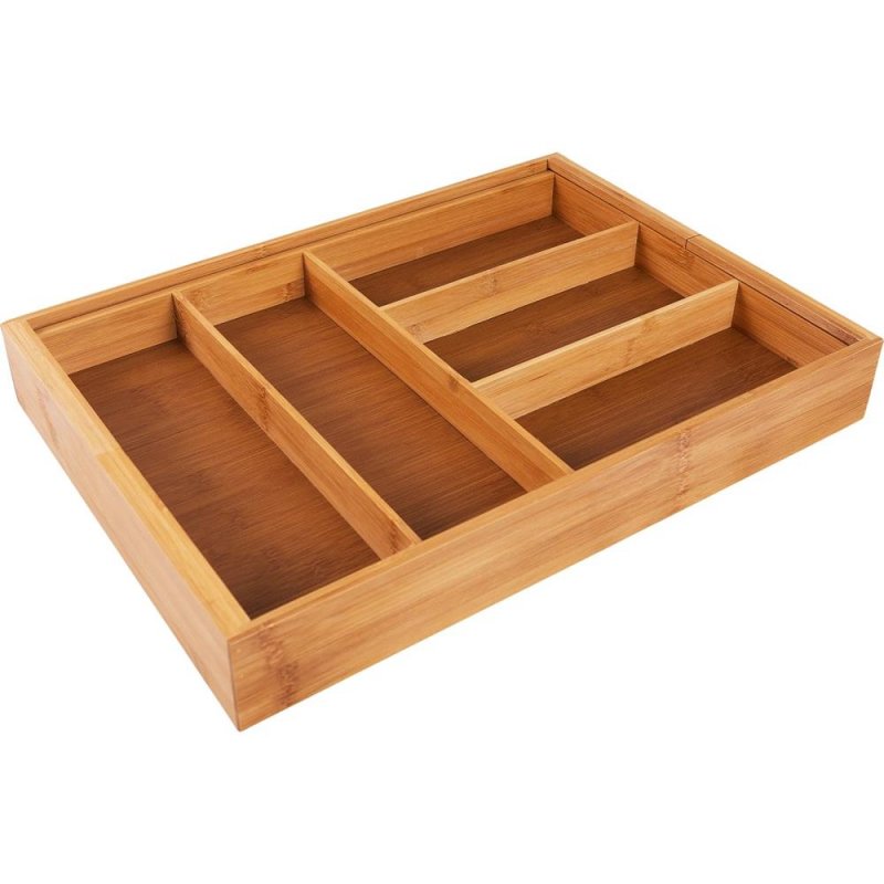 Лотки для столовых приборов в ящик для кухни бамбук