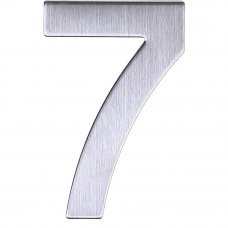 Цифра «7» самоклеящаяся 95х62 мм нержавеющая сталь цвет серебро