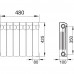 Радиатор Rifar Monolit, 6 секций, боковое подключение, 350 мм, биметалл, SM-13313778