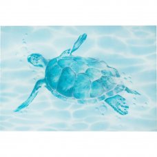 Декор «Лагуна Черепаха» 24.9х36.4 см цвет голубой