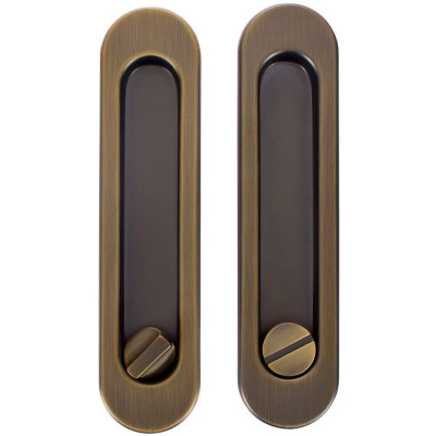 Ручка для раздвижных дверей с механизмом SH011-BK WAB-11, цвет матовая бронза, SM-13587365