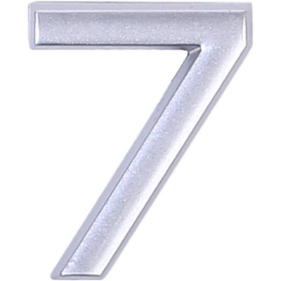 Цифра «7» самоклеящаяся 40х32 мм пластик цвет матовое серебро, SM-13603783