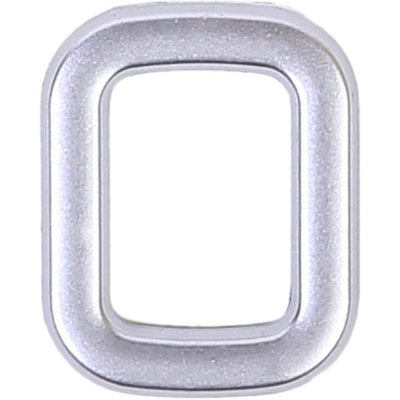 Цифра «0» самоклеящаяся 40х32 мм пластик цвет матовое серебро, SM-13603839