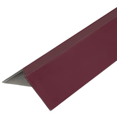 Планка ветровая для мягкой кровли, покрытие п/э цвет краcный, SM-13623442