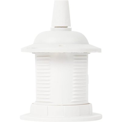 Патрон пластиковый Е27 для подвесных светильников цвет белый, SM-13637940