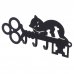 Ключница DuckandDog «Кот», 190х99х19 мм, сталь, цвет чёрный матовый, SM-13697038