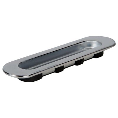 Ручка мебельная для шкафа купе 96 мм металл/пластик цвет хром, SM-13719938