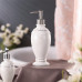 Дозатор для жидкого мыла настольный Wess «Elegance» керамика цвет белый, SM-13723582