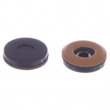 Набойки Standers PTFE 22 мм, круглые, пластик, цвет коричневый, 4 шт.