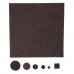Набор накладок защитных для мебели, фетр, цвет тёмно-коричневый, 175 шт., SM-14203327