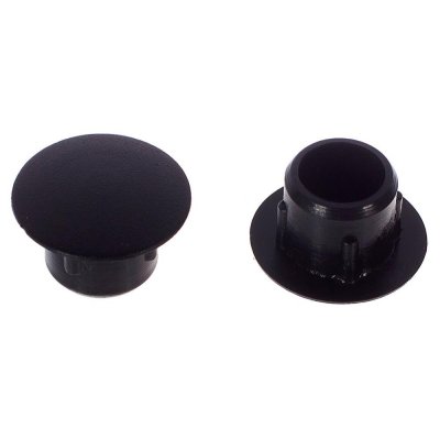 Заглушка на отверстие 10 мм полиэтилен цвет чёрный, 35 шт., SM-14240566