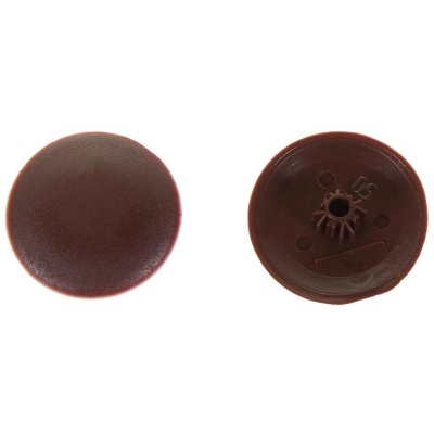 Заглушка на шуруп-стяжку Hex 5 мм полиэтилен цвет коричневый, 40 шт., SM-14240662