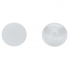 Заглушка на шуруп-стяжку Hex 7 мм полиэтилен цвет белый, 50 шт.