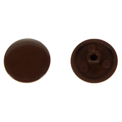 Заглушка на шуруп-стяжку Hex 7 мм полиэтилен цвет коричневый, 50 шт., SM-14240734