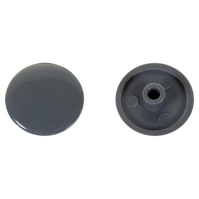 Заглушка на шуруп-стяжку Hex 7 мм полиэтилен цвет серый, 50 шт., SM-14240750