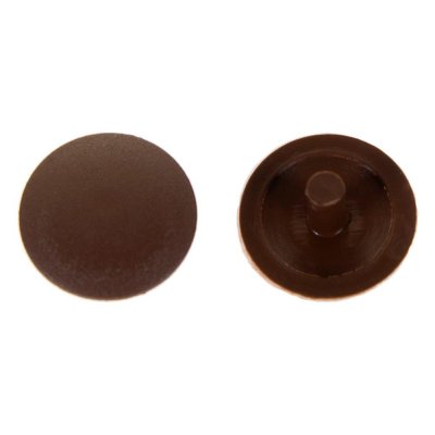 Заглушка на шуруп-стяжку PZ 5 мм полиэтилен цвет коричневый, 40 шт., SM-14240830