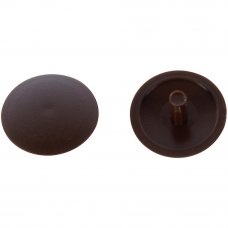 Заглушка на шуруп-стяжку PZ 7 мм полиэтилен цвет коричневый, 50 шт.