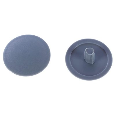 Заглушка на шуруп-стяжку PZ 7 мм полиэтилен цвет серый, 50 шт., SM-14241892
