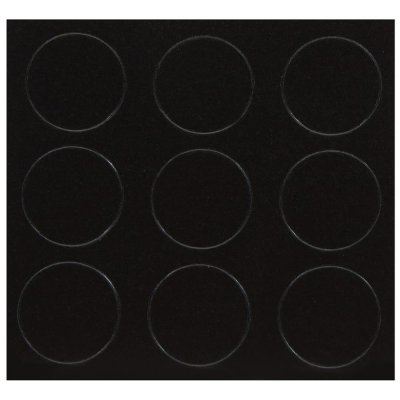 Заглушка самоклеящаяся 18 мм меламин цвет черный, 21 шт., SM-14243804