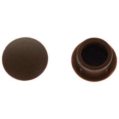 Заглушка для дверных коробок 14 мм полиэтилен цвет коричневый, 20 шт., SM-14267515