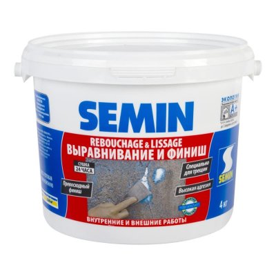 Финишпаста полимерная Semin Rebouchage & Lissage, 4 кг, SM-14296834