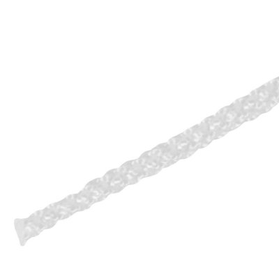 Шнур плетеный 4 мм 20 м, полиамид, цвет белый, SM-14333471