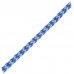 Шнур бытовой 3 мм 20 м, полипропилен, цвет бело-синий, SM-14333631