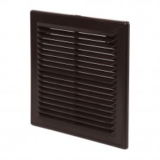 Решетка вентиляционная вытяжная АБС, 2121Р, 208х208, цвет коричневый