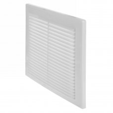 Решетка вентиляционная вытяжная АБС, 249х249 мм, цвет белый