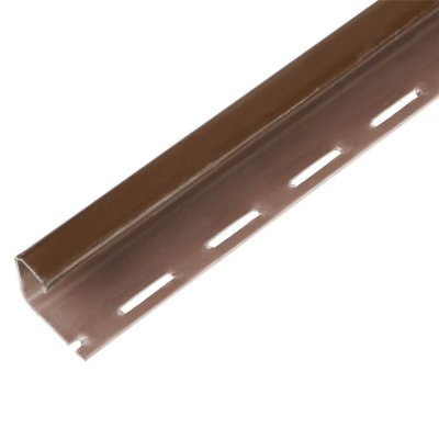 J-профиль для фасадных панелей FINEBER 3000 мм цвет коричневый, SM-14380340