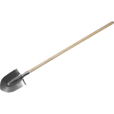 Лопата штыковая 140 см нержавеющая сталь, с черенком, SM-14381051