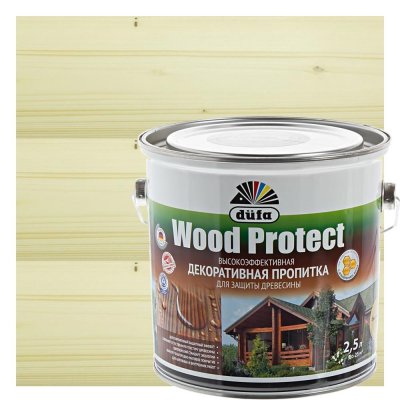 Антисептик Wood Protect прозрачный 2.5 л, SM-14724333