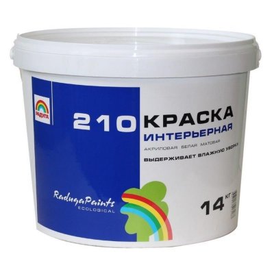 Краска ВДАК Радуга 210 14 кг цвет белый, SM-14793312