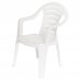 Кресло садовое белое 400х390х790 мм пластик белый в ассортименте, SM-14799175