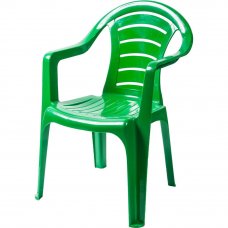 Кресло садовое 400х390х790 мм, пластик, зеленое, оттенок в ассортименте