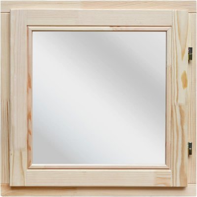 Окно деревянное 58x58 см, однокамерный стеклопакет, SM-15048390