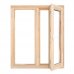 Окно деревянное 116x117 см, однокамерный стеклопакет, SM-15048429