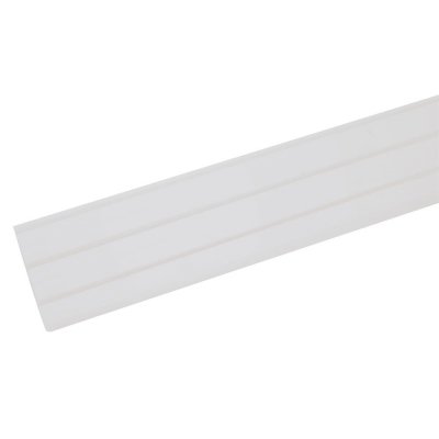 Карниз шинный трехрядный «Эконом» в наборе 240 см пластик цвет белый, SM-15333393