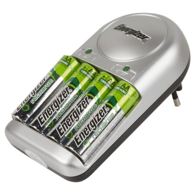 Зарядное устройство Energizer Base Charger, 4 аккумулятора AA 1300 мAч, SM-15650621