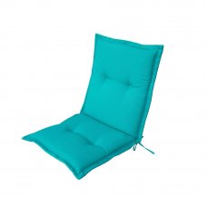 Подушка для стула голубая 92х42х5 см, полиэстер