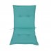Подушка для стула голубая 92х42х5 см, полиэстер, SM-16227453
