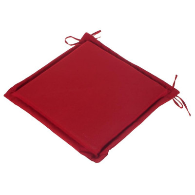 Подушка для стула красная 43х43 см, полиэстер, SM-16227509