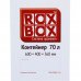 Контейнер Rox Box 60х40x36 см, 70 л, пластик цвет прозрачный  с крышкой с роликами, SM-16449355