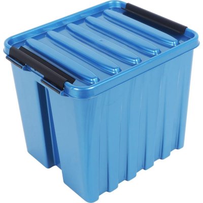Контейнер Rox Box 21х17x18 см, 4.5 л, пластик цвет синий  с крышкой, SM-16456310
