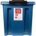 Контейнер Rox Box 39x40x50 см, 50 л, пластик цвет синий с крышкой и роликами, SM-16456352