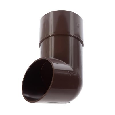 Отвод для трубы 82 мм цвет коричневый, SM-16522487
